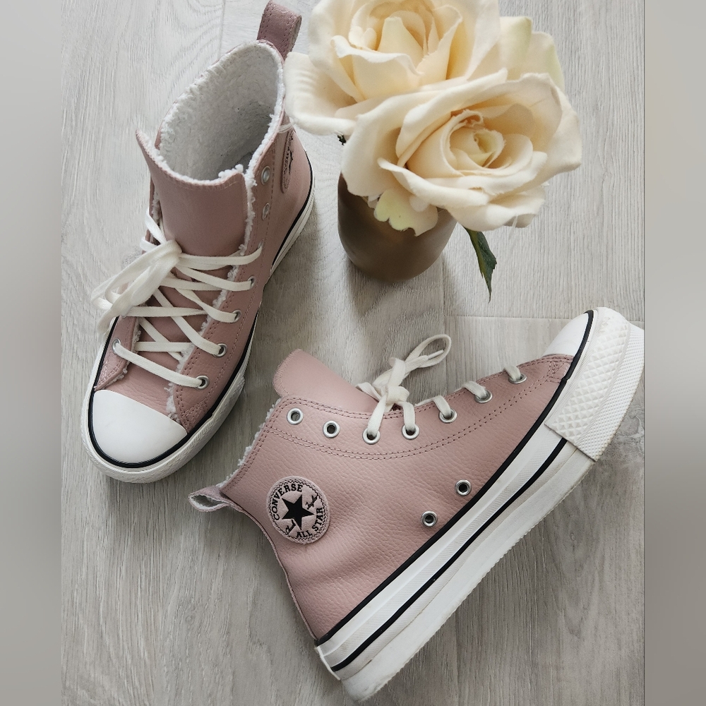 Converse High-Top Sherpa Sneakers 5.5